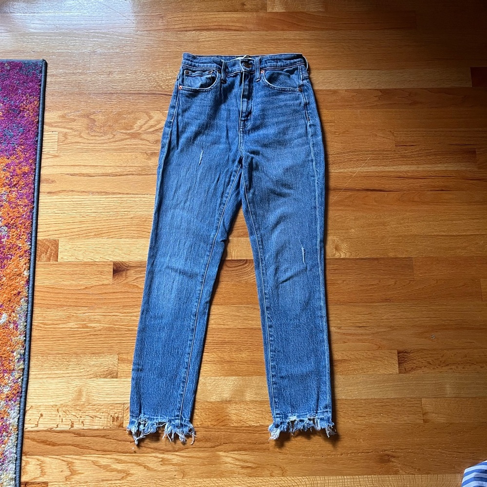 Madewell High Rise Slim Crop Boyjean Size 24 TALL